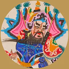 绵竹年画秦琼敬德门神祛病辟邪迎春吉祥传统民俗非遗出国手绘礼品-淘宝网