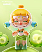 This contains an image of: Pop Mart Skullpanda Candy Monster Town Series