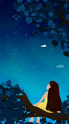 唯美思念原创插画 背景 设计图片 免费下载 页面网页 平面电商 创意素材