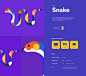 animal ux UI animated gif app colorful dictionary card geometric