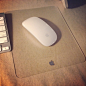 苹果透明磨砂防水印软玻璃鼠标垫 MousePad 原版的图片