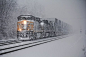 冬天大雪火车雪景 创意素材