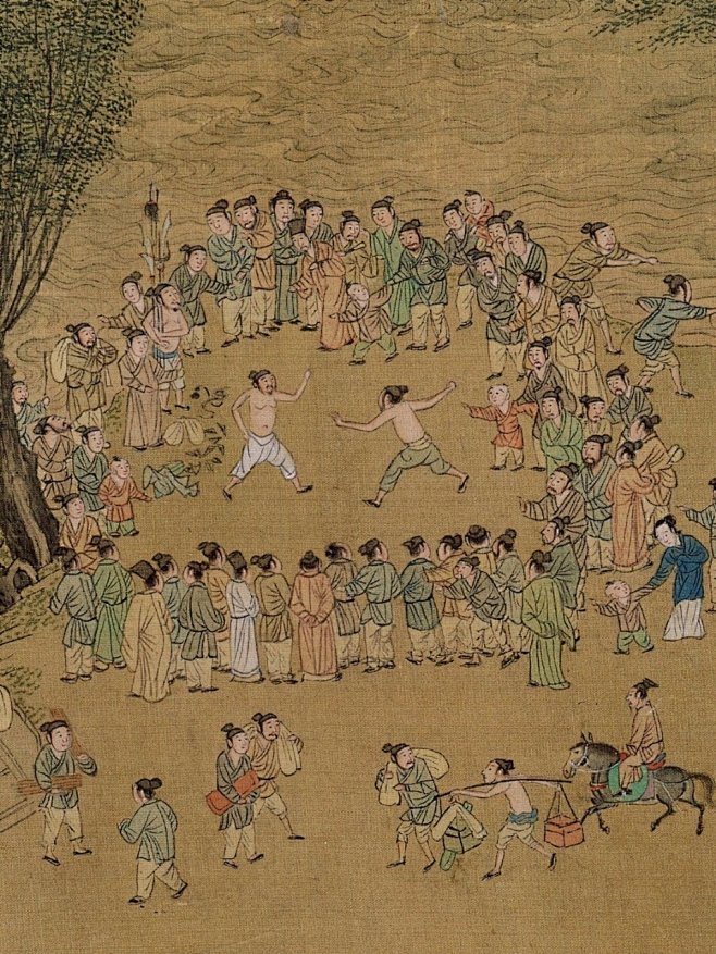 【仇英 明 《清明上河图》高清无码局部大...