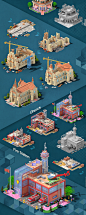 Megapolis Buildings – Isometric 3D Sprites for City Sim