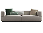 4 seater leather sofa KATTY By Now & Future design GOODO Design