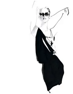 出生于英国肯特的时装插画大师 大卫·唐顿 (David Downton) 插画设计一组。