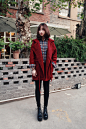 #服装搭配# 清新,休闲,韩系,约会必备风格,毛呢大衣,衬衫搭配#打底裤#+短靴