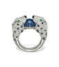 Lot 140 – A Diamond, Sapphire, Emerald and Onyx Ring, By Cartier@北坤人素材