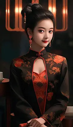 AI绘画第四弹-旗袍美女来咯-图4