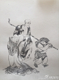 敬繪十八羅漢之二。作品原創，禁止私用 ​​​​