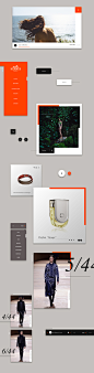 Web design luxury minimal flat Mode