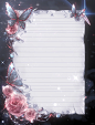 蝴蝶有信～信纸底图背景美工绘画素材分享 - 小红书
