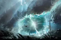 Alex Rommel 梦幻般的天空插画艺术作品集5 #背景图#