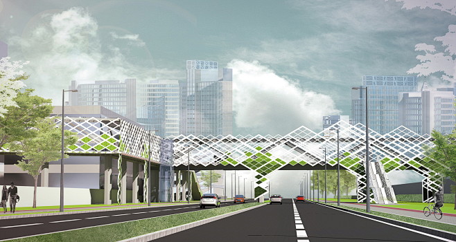 南山区地铁上盖市政体育公园人行天桥工程项...