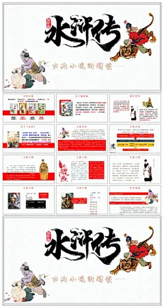 水浒传四大名著课件ppt