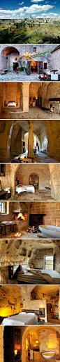 【意大利南部小镇的 Sextantio Le Grotte 洞穴酒店】 700 欧元一晚住山洞，你愿意尝试吗？