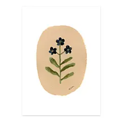 ANNA英国Gemma Koomen海报小清新花卉插画家居餐厅卧室装饰画画芯-淘宝网