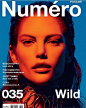 #杂志大片# Numéro Russia October 2016 : #Catherine McNeil# by An Le. 俄罗斯版《Numéro》十月刊-“Wild At Heart”主题, “大猫”身上凌厉妖邪的气质,很适合这样的内页风格.