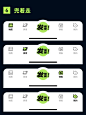 潮流Tab bar icon，6组黄绿色底部导航栏icon - 小红书