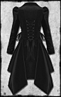 Victorian Steampunk Velvet Coat@北坤人素材