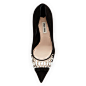 Miu Miu Decollete Jeweled Pointed-Toe Pump