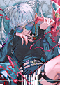 #可不 願うは事故 - ろるあ/Rolua的插画