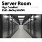 Network Server Room 网络服务器机房立体图形设计模板源文件素材-淘宝网