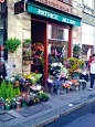 Ile de St. Louis, flower store, Paris.