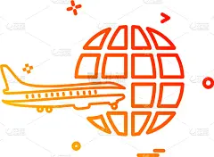图标,国内著名景点,商务,模板,蜘蛛网,夏天,设计,旅行,复古,剪影