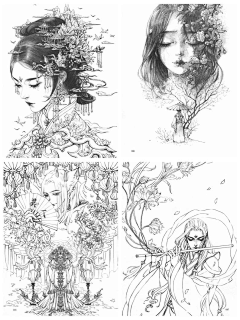 -星星很如意-采集到线稿