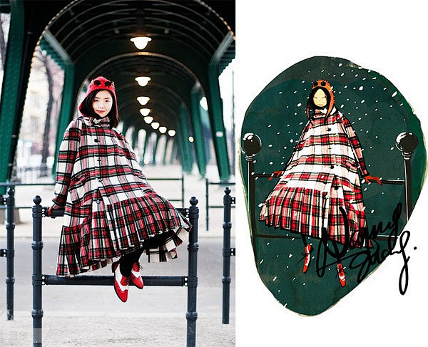 墨镜来自Topshop Unique，帽...