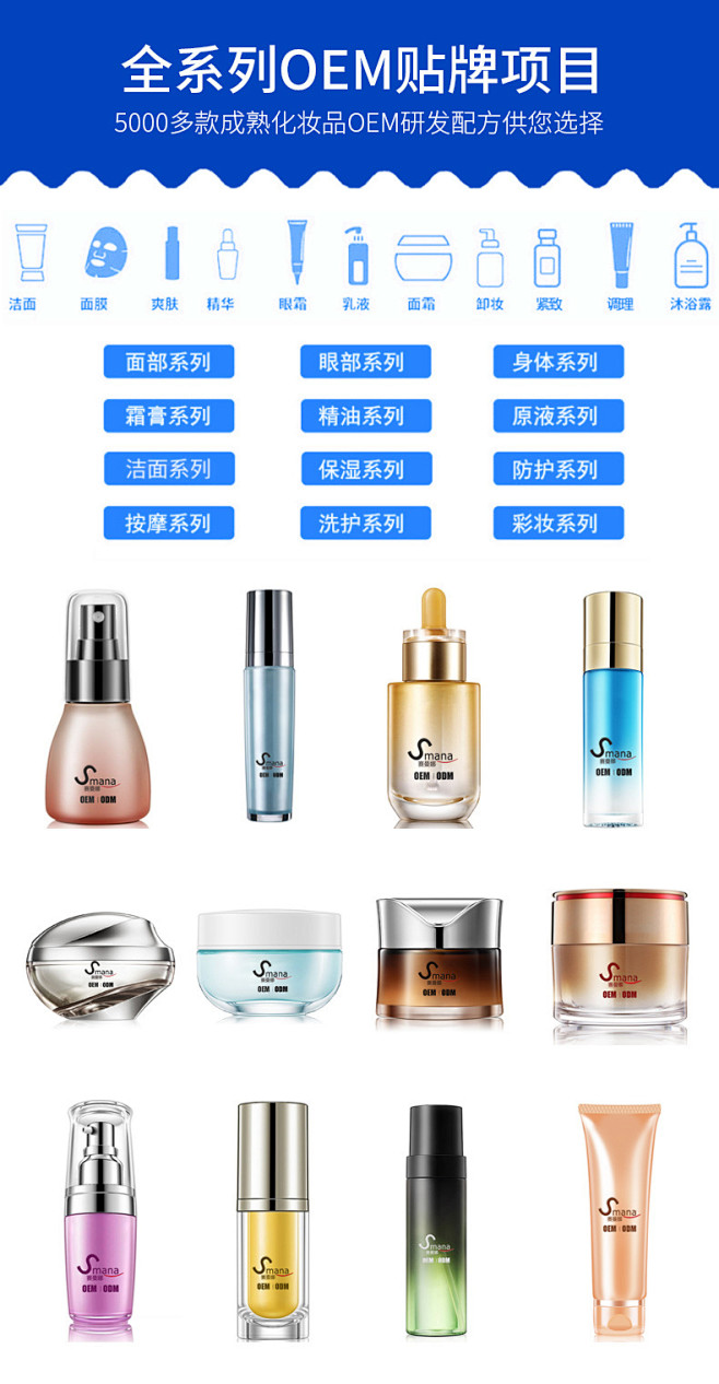 中国制造OEM/ODM化妆品加工GMP源...