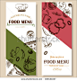 food menu restaurant cafe  brochure. drawing template.  vegetable retro color  vector illustration 