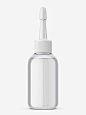Transparent dropper bottle