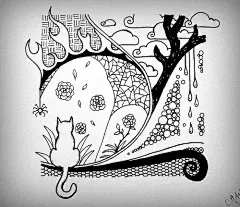 《怎么能够》-【)6200张完整收录(】灵感之源 #图案# #花纹# #手绘# #线描# #密集# #马克笔# #针管笔# #临摹# #淡彩# #素材# (3387)