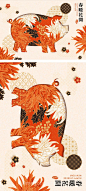 【春暖花开】2019猪年农历新年传统年画迎新矢量海报素材 - 平面素材 - 美工云（meigongyun.com） - 专业海外商业设计素材分享平台 - 上美工云，下一种工作！