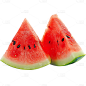 夏季果蔬通用实景三角西瓜元素素材