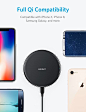 Amazon.com: Anker Wireless Charger, PowerPort Wireless 5 Pad Upgraded, Qi-Certified, Compatible iPhone 11, 11 Pro, 11 Pro Max, Xs Max, XS, XR, X, 8, 8 Plus, Galaxy S10 S9 S8, Note 10 Note 9 Note 8 (No AC Adapter)