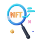 Nft Search 3D Illustration