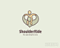 Shoulder Ride儿童基金标志设计   爱心logo