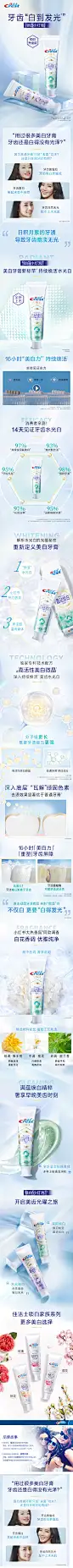 佳洁士晶钻锁白牙膏美白清新口腔清洁家庭装120g_3支-tmall.com天猫