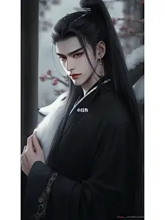 AI古风美男手机壁纸