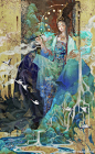 曾浩敦煌系列油画作品《飞天》—— 曾浩，七十年代末出生于四川自贡，现