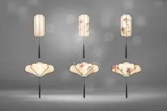 新中式婚礼效果图灯笼 【酷图网】古风灯笼,南洋风,新中式,江南风,黄色灯笼,古典灯笼