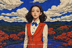 潮流复古怀旧低保真点阵半调做旧人像照片插画后期ps特效样机模板下载_颜格视觉