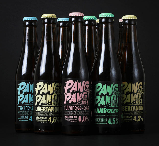 PangPang啤酒标签设计欣赏