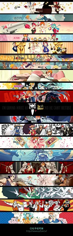到现在为止为@AcFun弹幕视频网 画的100+banner汇总正好画廊也修好了w→ O错误：您所请求的网址（URL）无法获取 （第一张汇总图肥肠大，后面20张一分P  ​​​​