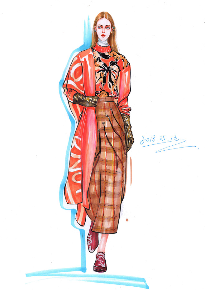 服装设计 服装手绘 手绘