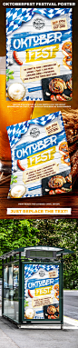 Oktoberfest Festival Poster vol.5 : “Oktoberfest Festival Poster vol.5” is perfect for event/celebration that you are organizing that day at your club/pub/bar/park or for production of greeting cards or for any other event.Download at https://graphicriver