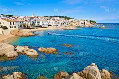 在娘娘腔的科斯塔布拉瓦的Calella de palagell